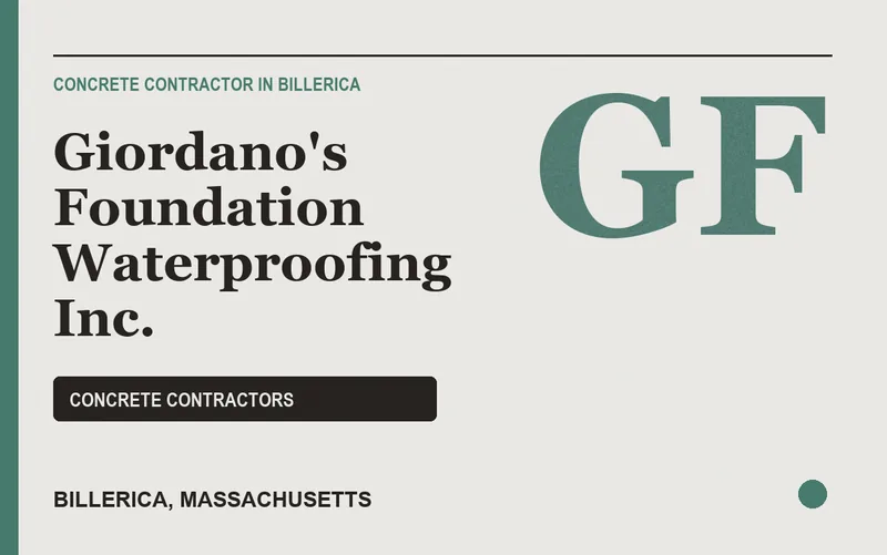 Giordano's Foundation Waterproofing Inc. in Billerica, Massachusetts