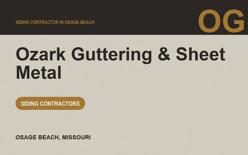Ozark Guttering & Sheet Metal in Osage Beach, Missouri