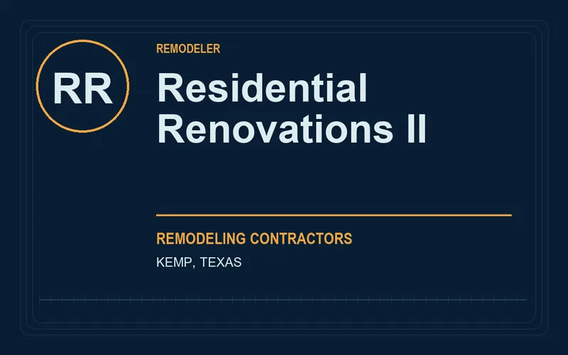 Residential Renovations II in Kemp, Texas