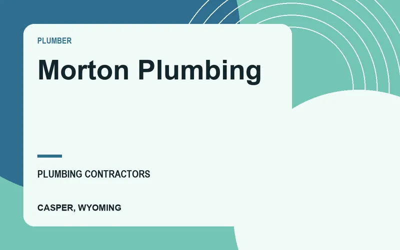 Morton Plumbing in Casper, Wyoming