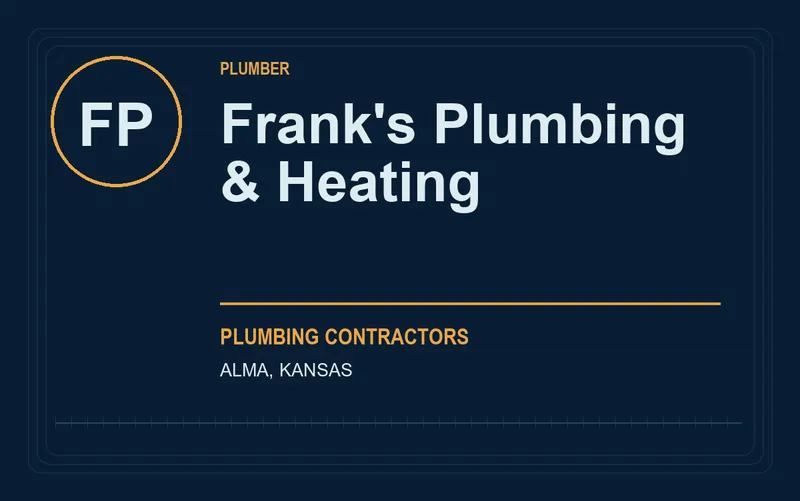 Frank's Plumbing & Heating in Alma, Kansas