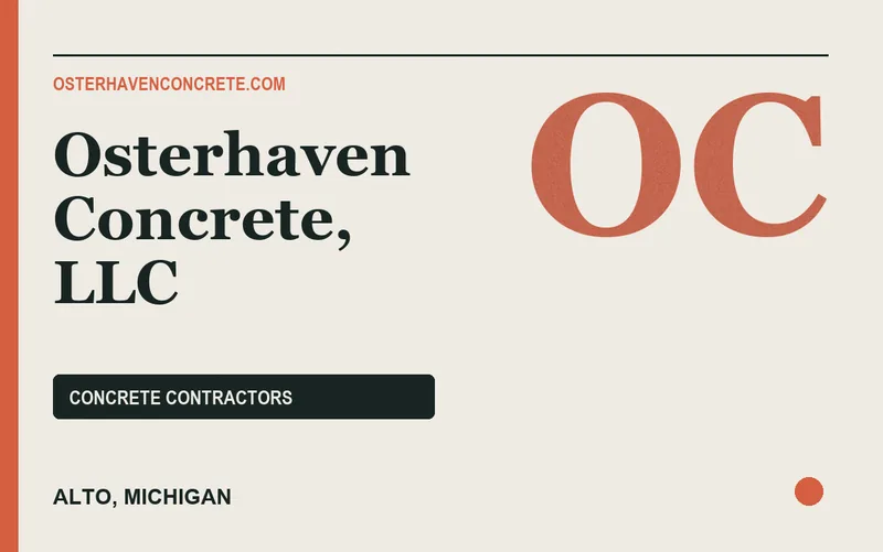 Osterhaven Concrete, LLC in Alto, Michigan