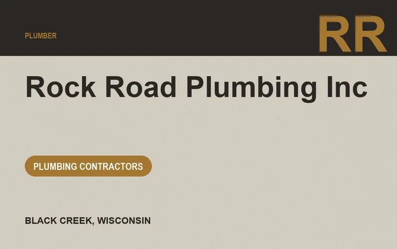 Rock Road Plumbing Inc in Black Creek, Wisconsin