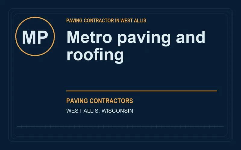 Metro paving and roofing in West Allis, Wisconsin