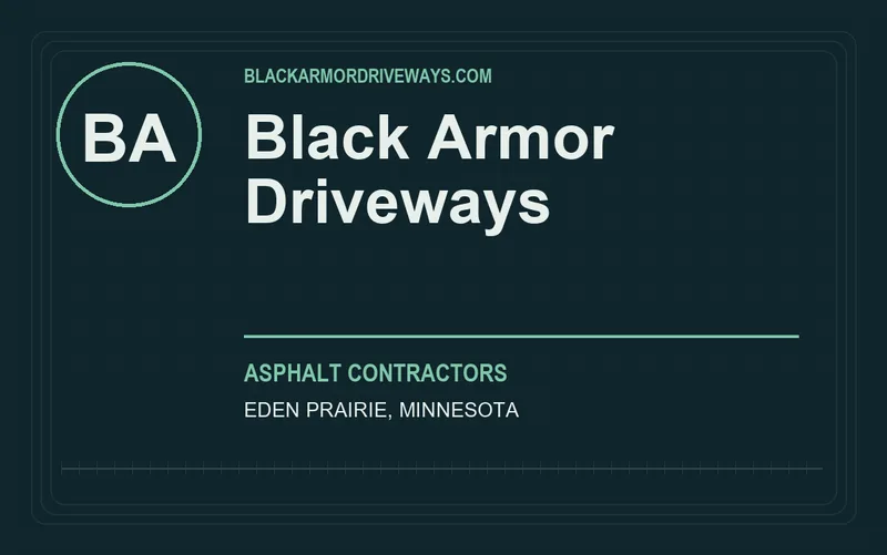 Black Armor Driveways in Eden Prairie, Minnesota