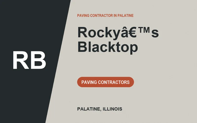 Rockyâ€™s Blacktop in Palatine, Illinois