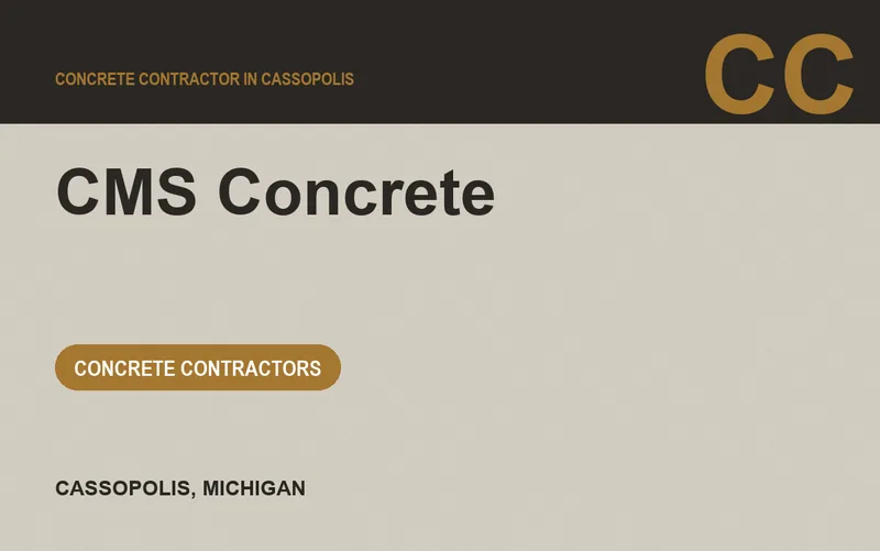 CMS Concrete in Cassopolis, Michigan