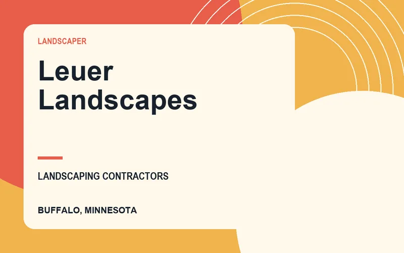 Leuer Landscapes in Buffalo, Minnesota