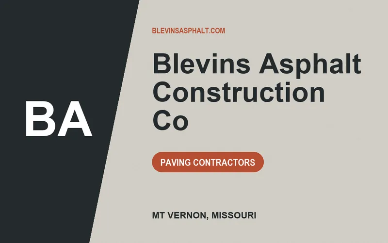 Blevins Asphalt Construction Co in Mt Vernon, Missouri