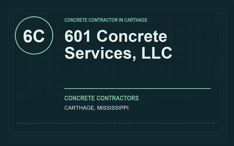 601 Concrete Services, LLC in Carthage, Mississippi