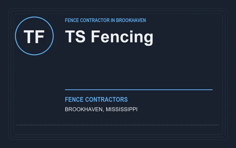 TS Fencing in Brookhaven, Mississippi