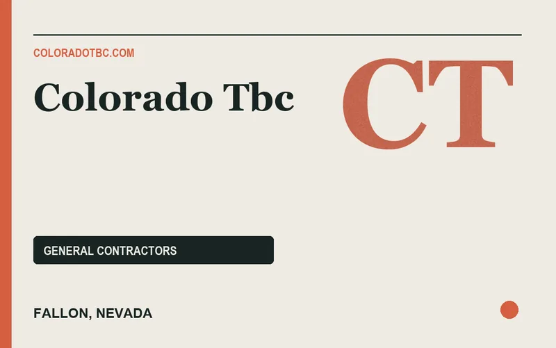 Colorado Tbc in Fallon, Nevada