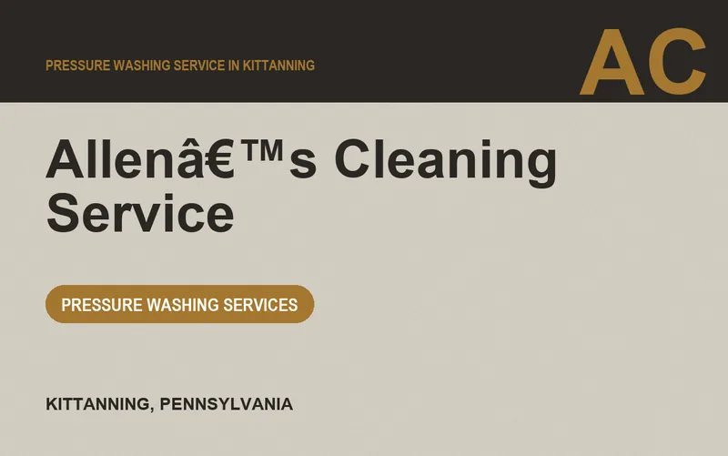 Allenâ€™s Cleaning Service in Kittanning, Pennsylvania