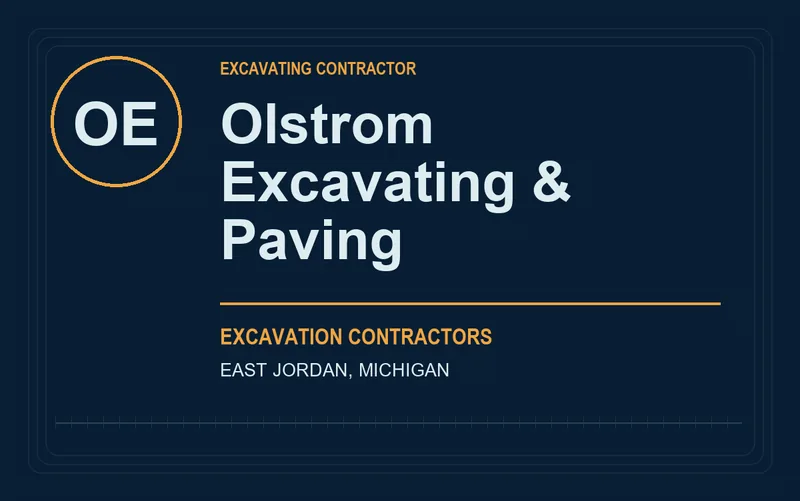 Olstrom Excavating & Paving in East Jordan, Michigan
