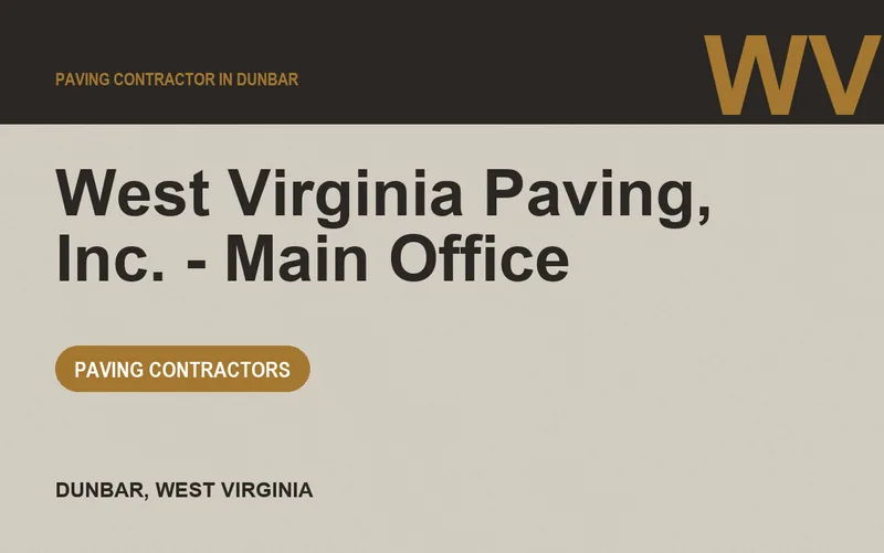 West Virginia Paving, Inc. - Main Office in Dunbar, West Virginia