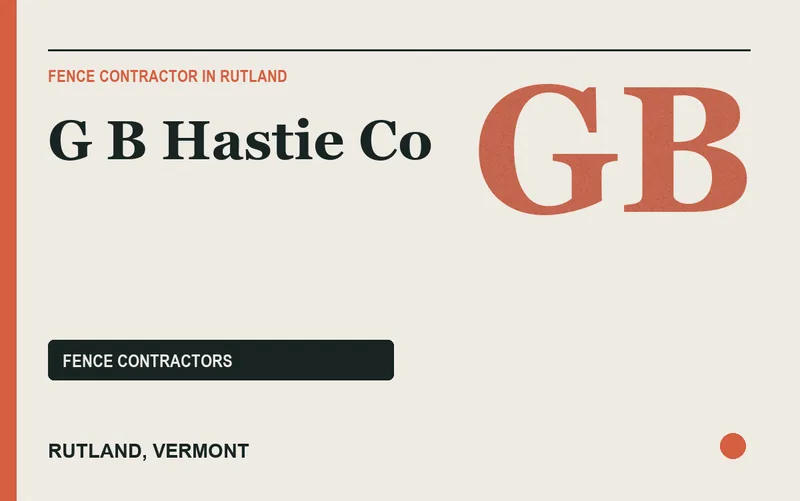 G B Hastie Co in Rutland, Vermont