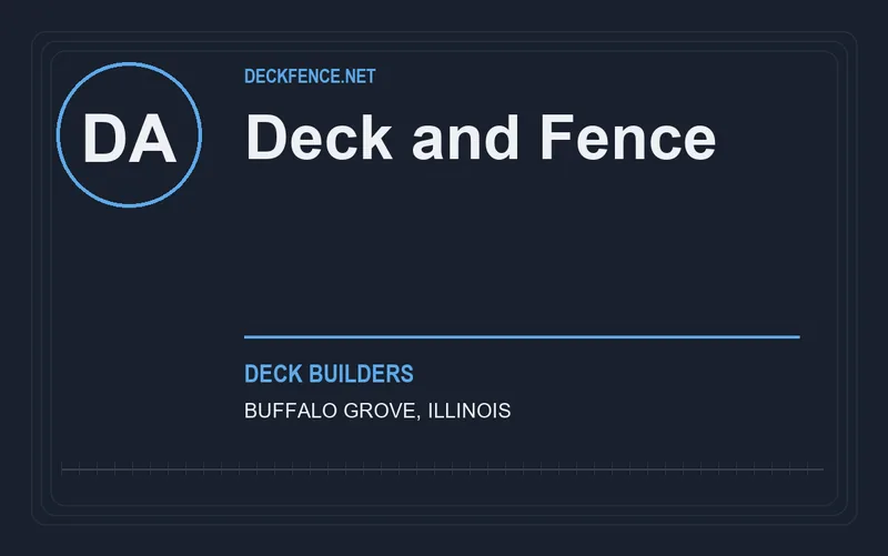 Deck and Fence in Buffalo Grove, Illinois