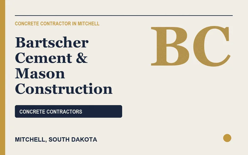 Bartscher Cement & Mason Construction in Mitchell, South Dakota