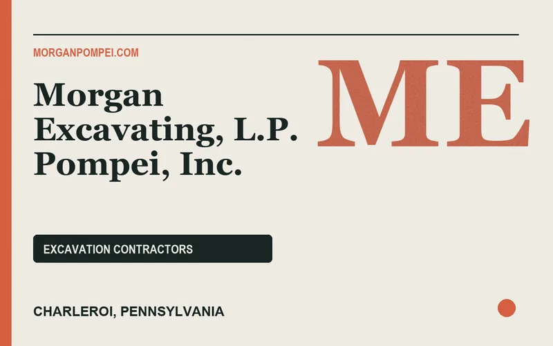 Morgan Excavating, L.P. Pompei, Inc. in Charleroi, Pennsylvania
