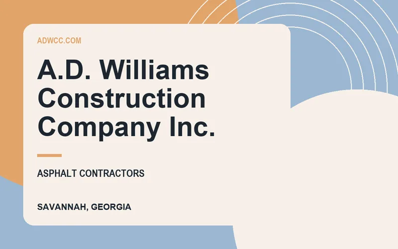 A.D. Williams Construction Company Inc. in Savannah, Georgia