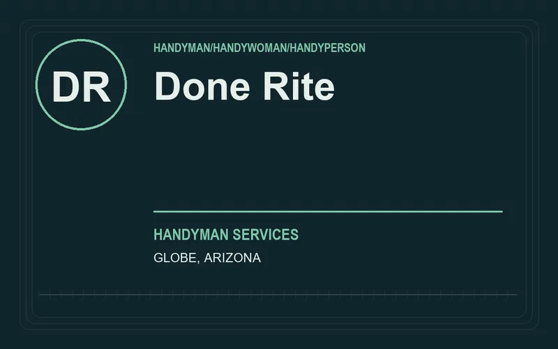 Done Rite in Globe, Arizona