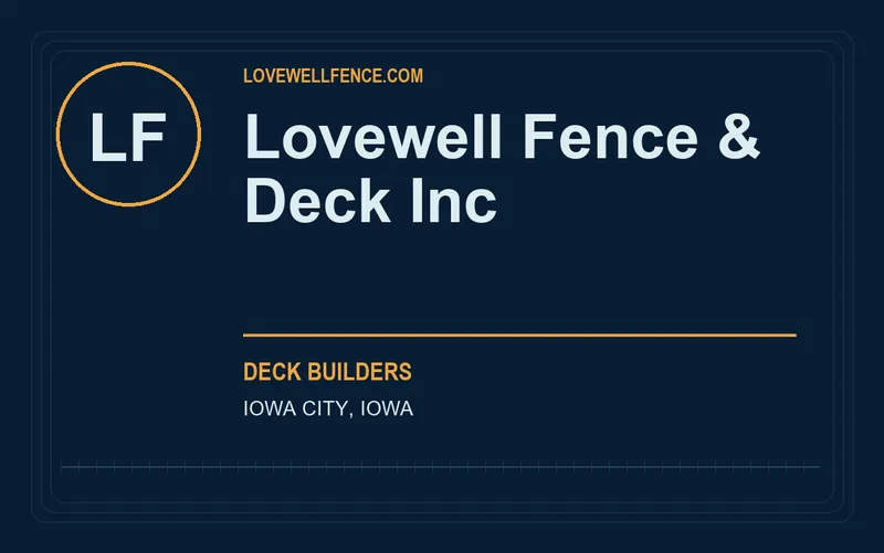 Lovewell Fence & Deck Inc in Iowa City, Iowa