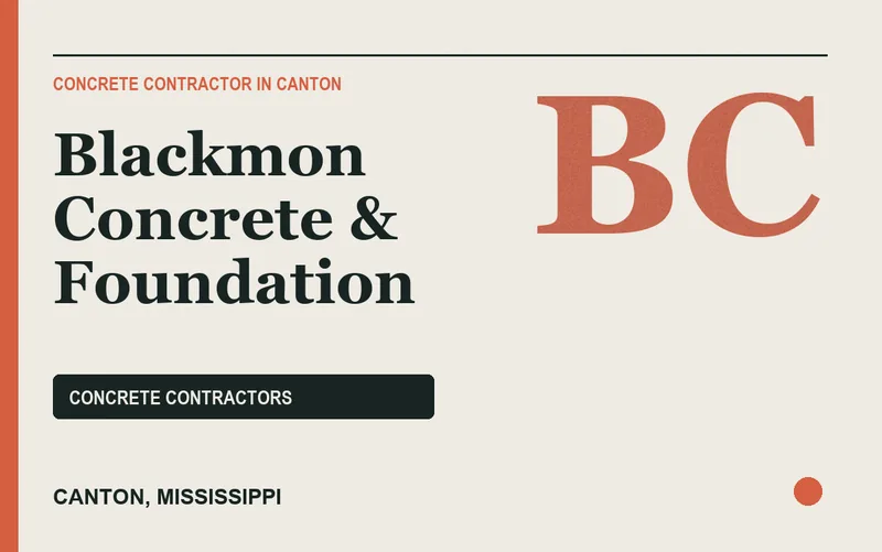 Blackmon Concrete & Foundation in Canton, Mississippi