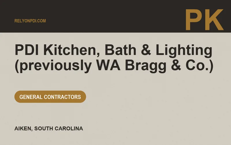 PDI Kitchen, Bath & Lighting (previously WA Bragg & Co.) in Aiken, South Carolina
