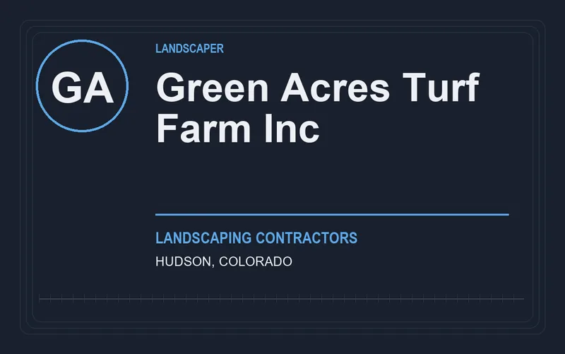 Green Acres Turf Farm Inc in Hudson, Colorado