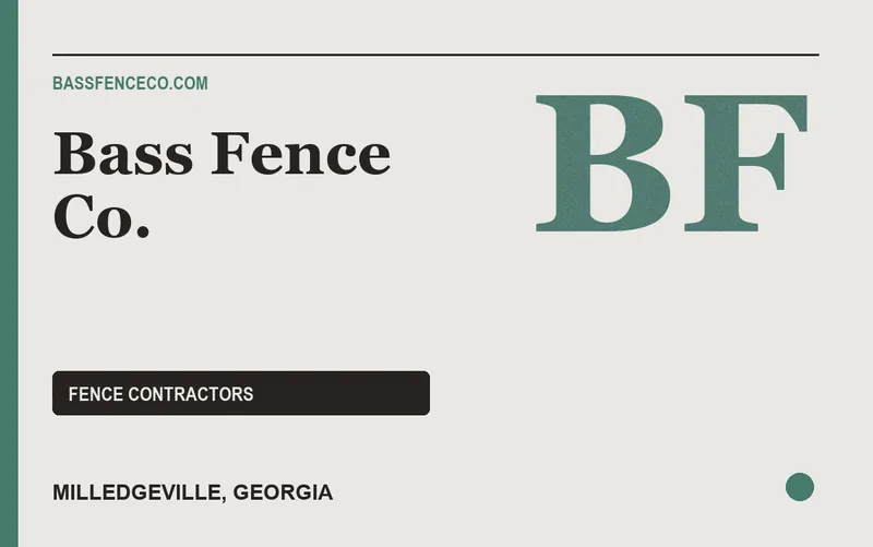 Bass Fence Co. in Milledgeville, Georgia