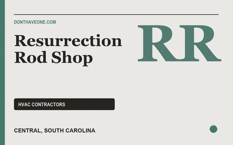 Resurrection Rod Shop in Central, South Carolina