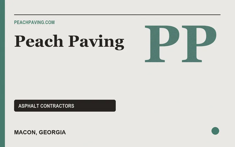 Peach Paving in Macon, Georgia