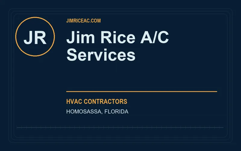 Jim Rice A/C Services in Homosassa, Florida