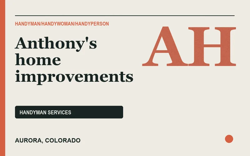 Anthony's home improvements in Aurora, Colorado