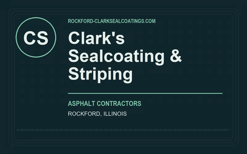 Clark's Sealcoating & Striping in Rockford, Illinois