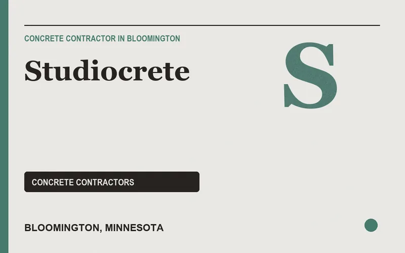 Studiocrete in Bloomington, Minnesota