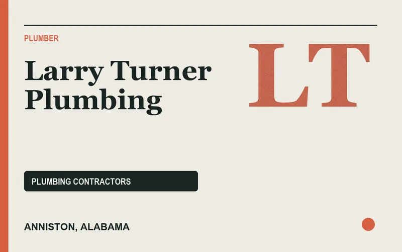 Larry Turner Plumbing in Anniston, Alabama