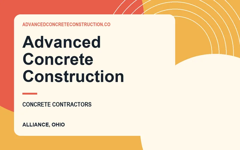 Advanced Concrete Construction in Alliance, Ohio