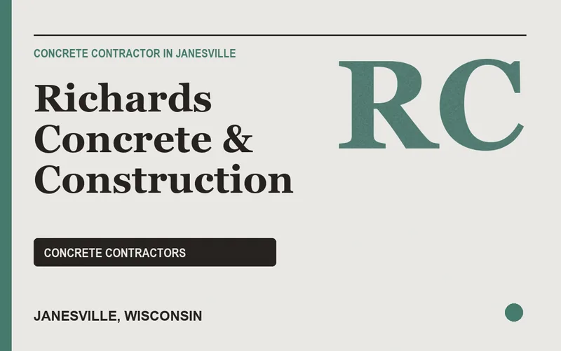 Richards Concrete & Construction in Janesville, Wisconsin