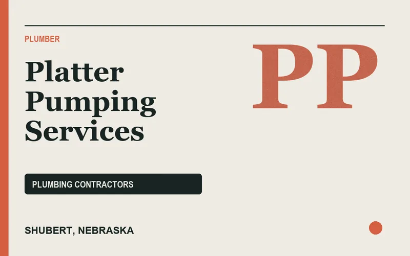 Platter Pumping Services in Shubert, Nebraska