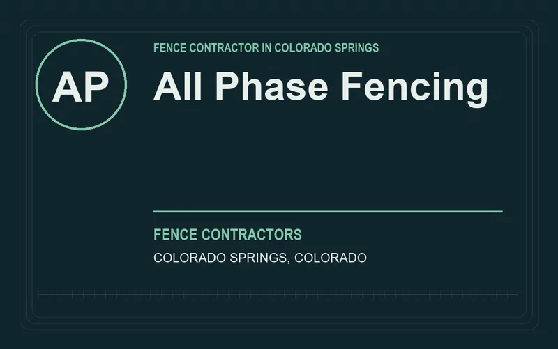 All Phase Fencing in Colorado Springs, Colorado