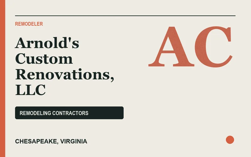 Arnold's Custom Renovations, LLC in Chesapeake, Virginia