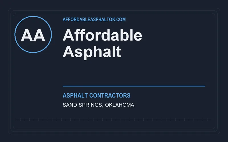 Affordable Asphalt in Sand Springs, Oklahoma