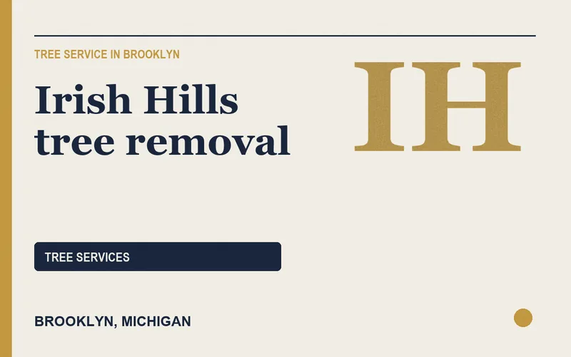 Irish Hills tree removal in Brooklyn, Michigan