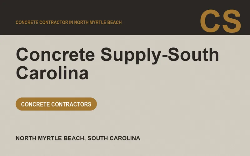 Concrete Supply-South Carolina in North Myrtle Beach, South Carolina