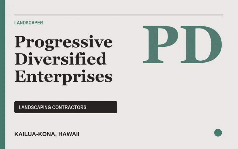 Progressive Diversified Enterprises in Kailua-Kona, Hawaii