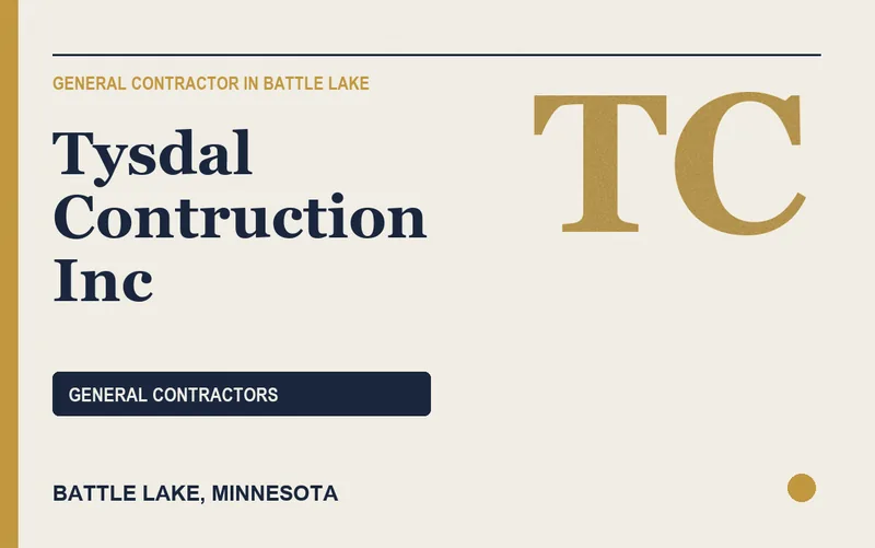 Tysdal Contruction Inc in Battle Lake, Minnesota