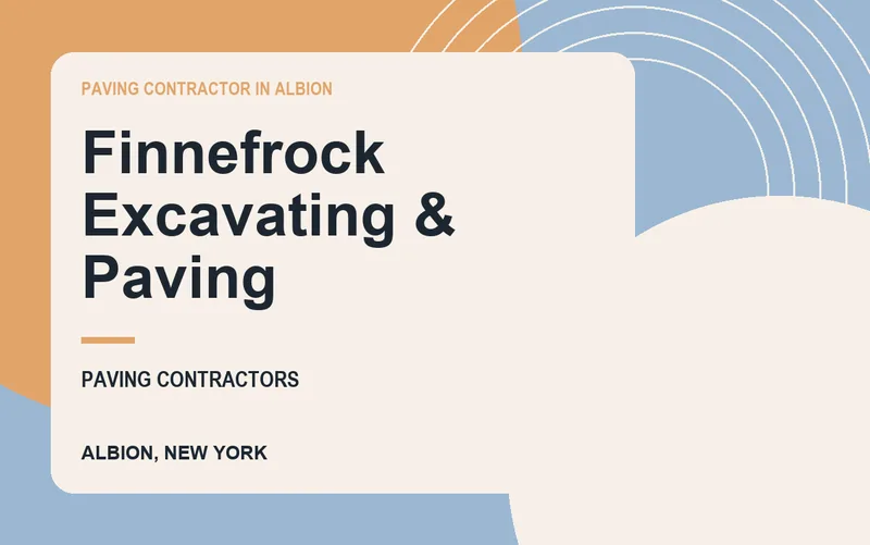 Finnefrock Excavating & Paving in Albion, New York