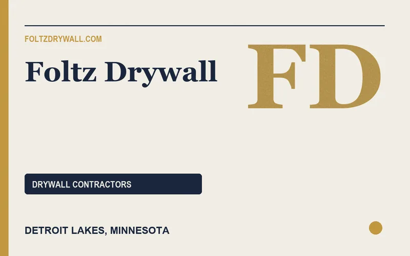 Foltz Drywall in Detroit Lakes, Minnesota