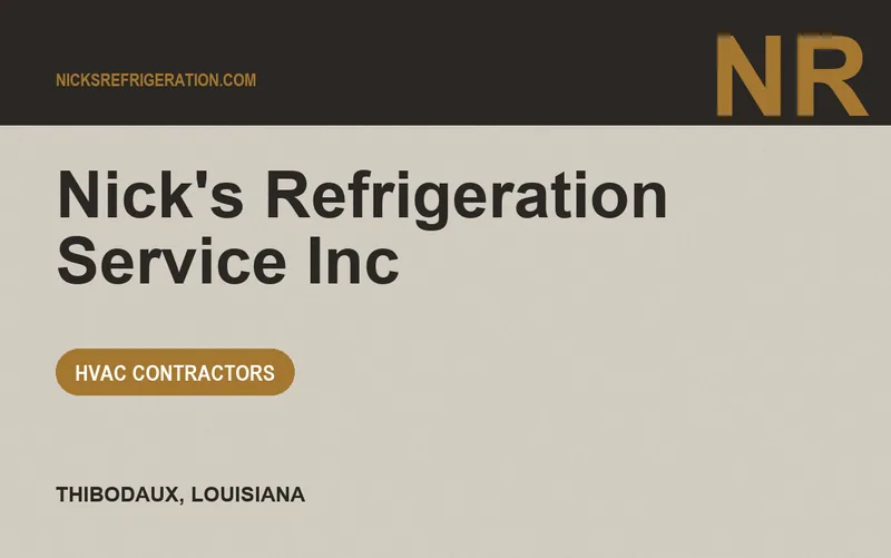 Nick's Refrigeration Service Inc in Thibodaux, Louisiana